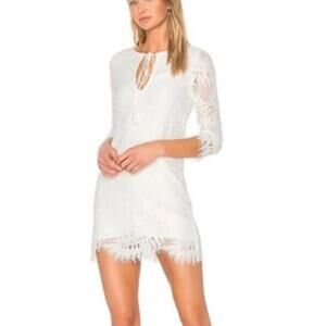 NEW Women's Lovers & Friends Mini Cream Large Mini Bridal Dress $190